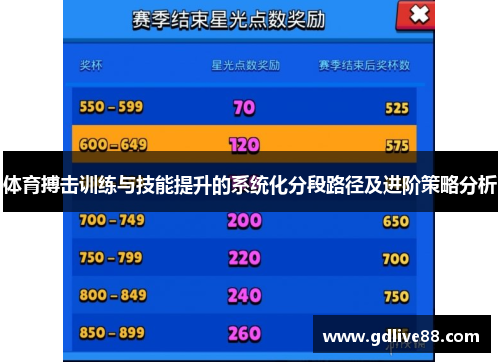 体育搏击训练与技能提升的系统化分段路径及进阶策略分析